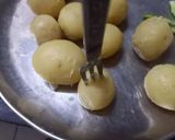 A picture of step 1 of Baby potatoes kashmiri dum aloo.