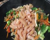 Foto del paso 2 de la receta Fideos chinos (verduras pollo y gambitas)