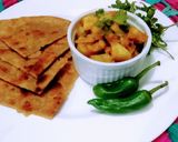 A picture of step 5 of Alo ki bhujia.