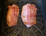 A picture of step 3 of Air fried bacon.