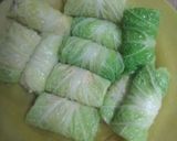 Foto langkah ke 3 dari resep Sawi putih gulung isi ayam tahu.