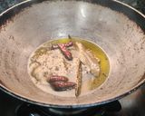 A picture of step 2 of Dhaba style palak paneer.