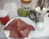 Foto del paso 1 de la receta: Atún meloso con café express