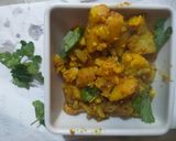 A picture of step 5 of Aloo gobhi sabzi.