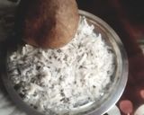 A picture of step 1 of Dry fruit panjiri.