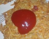A picture of step 7 of Aloo and chicken burger without bun.