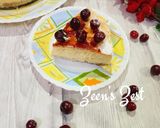A picture of step 5 of Indian Cherry Cheesecake.