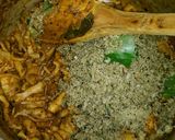 A picture of step 9 of Squid (Calamari) Coconut Masala.