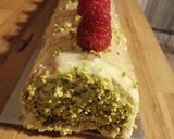 Une image de l'étape 9 de Bûche pistache framboise.