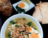 Foto langkah ke 7 dari resep Soto (Ceker) Ayam Lamongan +Koya (246).