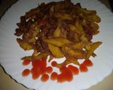 A picture of step 6 of Potato chips with beef#valentines recipe.