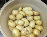 Foto del paso 2 de la receta: Pollo cocido y embarrado al horno con papas asadas