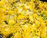 A picture of step 4 of Paneer Biryani.