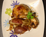 Foto del paso 3 de la receta: Pollo de campo con papas al horno 🍗