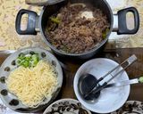 A picture of step 6 of Japanese Sukiyaki (Yamagata style).