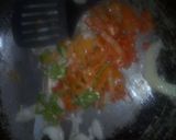 A picture of step 4 of Patira with egg sauce.