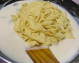A picture of step 5 of Roasted Broccoli and Penne in Bechamel sauce.