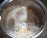 A picture of step 1 of Besan Bajra Chilla.