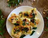 A picture of step 6 of Besan Dhokla#foodphotographychallenge.