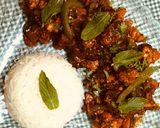 A picture of step 8 of Cauliflower Manchurian in Air fryer # theme challenge.