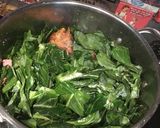 A picture of step 2 of Collard Greens.