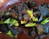 Gambar langkah 3 resipi Hati, Paru Kambing Goreng Kunyit.