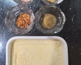 A picture of step 1 of Besan wraps.