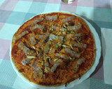 Foto del paso 3 de la receta: Pizza de bacon con frutos secos
