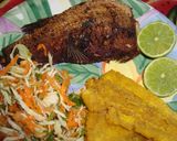 Foto del paso 11 de la receta: Pargo con tostones y ensalada rallada