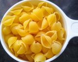 A picture of step 1 of Macaroni Pasta (Indian Style).