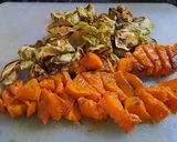 Foto del paso 1 de la receta: Tarta de zapallo calabaza, zucchini y repollo morado