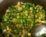 A picture of step 5 of Bhindi.