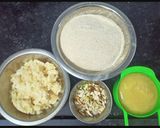 A picture of step 1 of Gujarati Dryfruit Sukhdi.