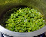 A picture of step 2 of Beans cooked with flavoured dal (Beans paruppu usli).