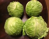 A picture of step 1 of California Farm Young Green Cabbage KimChi.