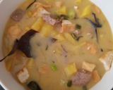 Foto langkah ke 5 dari resep Sayur tahu,kentang,daging santan pedas.