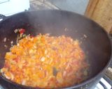 Foto del paso 2 de la receta: 38. colchón de arveja 🍳 sobre fideos 🍜 almuerzo completo para llevar!