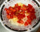 Une image de l'étape 12 de Saumon sauvage farci aux tomates et poivron rouge.