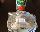A picture of step 1 of California Farm Tomato Lamb Marinade Soup.
