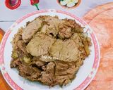 Hình bước làm 1 của món Bún Bò Huế Giò Heo Huyết Chả