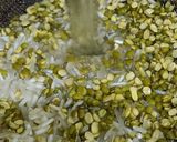 A picture of step 1 of Green Gram (moong daal vegetable khichdi) recipe 💚.