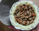 Foto del paso 8 de la receta: 🥔🧀Papas rellenas con carne y vegetales, gratinadas con queso 🧀🥔