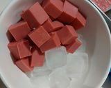Foto langkah ke 3 dari resep Es Goyobod Red Velvet.