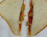 A picture of step 3 of Fireless Nutritious Veg Sandwich.