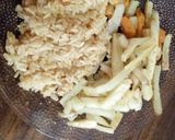 Foto del paso 4 de la receta: Arroz frito con papas y zapallo al horno
