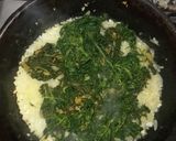 Foto del paso 6 de la receta: Fainá Gratinada con Mozzarella y Espinaca