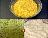A picture of step 1 of Traditional Moong Daal Halwa.