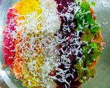 हेल्थी रेनबो पिज़्ज़ा (healthy rainbow pizza recipe in Hindi) रेसिपी चरण 4 फोटो