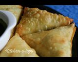 A picture of step 1 of Chinese Samosa #monsoon.