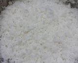A picture of step 1 of Fresh coconut burfi.